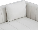 Lucia Sofa - Oversized Textured Linen Fabric Couch with Deep Channel Tufting for Ultimate Comfort