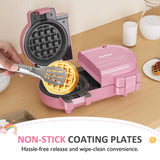 Double Belgian Waffle Maker with Removable Nonstick Plates