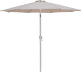 Fiji - Aluminum Patio Umbrella With Square Black And White Base