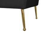 Hermosa Velvet Chair - Luxurious Mid-Century Design with Elegant Gold Legs and Curved Back for Style