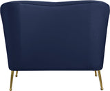 Hermosa Velvet Chair - Luxurious Mid-Century Design with Elegant Gold Legs and Curved Back for Style