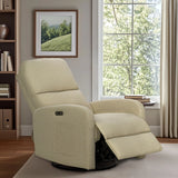 3-in-1 Swivel Glider Power Recliner Chair, Beige *