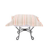 Indoor/Outdoor Puff Scroll Ottoman Dune Terra