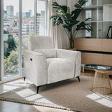 Modern Power Recliner Chair For Living Room, Light Grey*