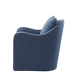 Multi-Hued Swivel Lounge Motion Chair Armchair, Navy Blue *