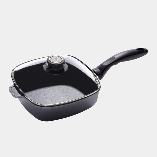 HD Nonstick Square Saute Pan with Glass Lid | Made in Switzerland