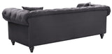 Chesterfield Elegant Contemporary Sofa with Plush Seating, Nailhead Design, and Throw Pillows Included