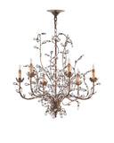 Crystal Bud Medium Gold Chandelier