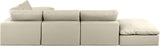 Comfy - 6 Piece Faux Leather Modular Sectional