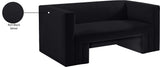 Henson Velvet Loveseat – Luxurious Contemporary Design with Solid Wood Frame for Modern Living Spaces