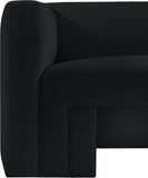 Henson Velvet Loveseat – Luxurious Contemporary Design with Solid Wood Frame for Modern Living Spaces