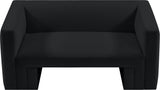 Henson Velvet Loveseat – Luxurious Contemporary Design with Solid Wood Frame for Modern Living Spaces