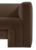 Henson Velvet Loveseat – Luxurious Contemporary Design with Solid Wood Frame for Modern Living Spaces