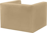 Henson Chair - Luxurious Contemporary Velvet Armchair with Solid Wood Frame for Stylish Living Spaces