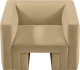 Henson Chair - Luxurious Contemporary Velvet Armchair with Solid Wood Frame for Stylish Living Spaces