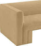 Henson Velvet Loveseat – Luxurious Contemporary Design with Solid Wood Frame for Modern Living Spaces
