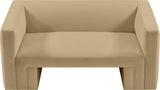 Henson Velvet Loveseat – Luxurious Contemporary Design with Solid Wood Frame for Modern Living Spaces