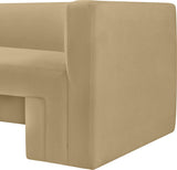 Henson Velvet Loveseat – Luxurious Contemporary Design with Solid Wood Frame for Modern Living Spaces