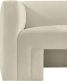 Henson Chair - Luxurious Contemporary Velvet Armchair with Solid Wood Frame for Stylish Living Spaces