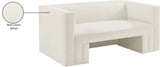 Henson Velvet Loveseat – Luxurious Contemporary Design with Solid Wood Frame for Modern Living Spaces