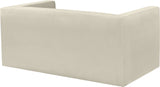 Henson Velvet Loveseat – Luxurious Contemporary Design with Solid Wood Frame for Modern Living Spaces