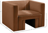 Henson Chair - Luxurious Contemporary Velvet Armchair with Solid Wood Frame for Stylish Living Spaces
