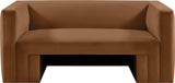 Henson Velvet Loveseat – Luxurious Contemporary Design with Solid Wood Frame for Modern Living Spaces