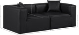 Cube Modular Sofa - Luxurious Vegan Leather Design for Modern Living Spaces and Chic Home Offices