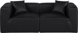 Cube Modular Sofa - Luxurious Vegan Leather Design for Modern Living Spaces and Chic Home Offices