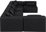 Cube Vegan Leather Modular Sectional - Modern Elegance for Contemporary Living Spaces and Offices