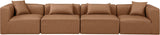 Cube Vegan Leather Modular Sofa - Luxurious Contemporary Design for Modern Living Spaces