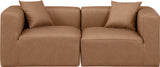 Cube Modular Sofa - Luxurious Vegan Leather Design for Modern Living Spaces and Chic Home Offices