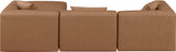 Cube Vegan Leather Modular Sectional - Modern Elegance and Versatile Comfort for Stylish Living Spaces