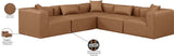 Cube Vegan Leather Modular Sectional - Modern Elegance for Chic Living Spaces with Custom Configurations