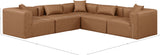 Cube Vegan Leather Modular Sectional - Modern Elegance for Chic Living Spaces with Custom Configurations