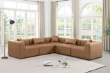 Cube Vegan Leather Modular Sectional - Modern Elegance for Chic Living Spaces with Custom Configurations