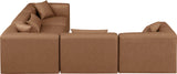 Cube Vegan Leather Modular Sectional - Modern Elegance for Chic Living Spaces with Custom Configurations