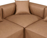 Cube Vegan Leather Modular Sectional - Elevate Your Space with Modern Elegance and Comfort Today!