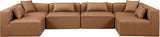 Cube Vegan Leather Modular Sectional - Modern Elegance for Contemporary Living Spaces and Offices