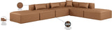 Cube Vegan Leather Modular Sectional - Modern Elegance and Comfort for Contemporary Spaces