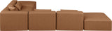Cube Vegan Leather Modular Sectional - Modern Elegance and Comfort for Contemporary Spaces
