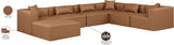 Cube Vegan Leather Modular Sectional: Luxurious, Contemporary Design for Elegant Living Spaces