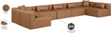 Cube Vegan Leather Modular Sectional - Modern Elegance for Contemporary Living Spaces and Offices