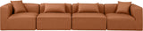 Cube Vegan Leather Modular Sofa - Luxurious Contemporary Design for Modern Living Spaces