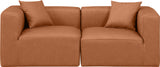 Cube Modular Sofa - Luxurious Vegan Leather Design for Modern Living Spaces and Chic Home Offices