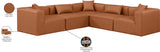 Cube Vegan Leather Modular Sectional - Modern Elegance for Chic Living Spaces with Custom Configurations