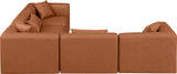 Cube Vegan Leather Modular Sectional - Modern Elegance for Chic Living Spaces with Custom Configurations