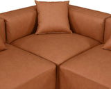 Cube Vegan Leather Modular Sectional - Modern Elegance for Chic Living Spaces with Custom Configurations