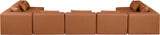 Cube Vegan Leather Modular Sectional - Modern Elegance for Contemporary Living Spaces and Offices