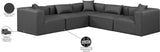 Cube Vegan Leather Modular Sectional - Modern Elegance for Chic Living Spaces with Custom Configurations